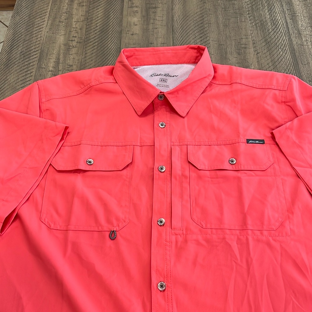 Eddie Bauer Men’s Size XXXL coral shirt new without tags 3 XL